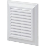 Вентиляционная решетка с сеткой белый пластик 184x184mm Ventika