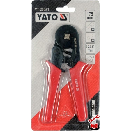 CLESTE PENTRU SERTIZARE CONECTORI CU MANSON 0.25-10mm CU CLICHET YATO