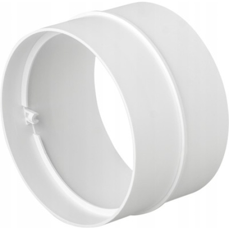Conector de aeroduct alb plastic 62 x 150 mm Ventika