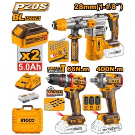 SET 3 SCULE PE ACUMULATOR 2X5,AH INGCO