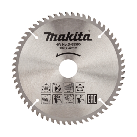 DISC FERESTRAU CIRC MULTIMATERIAL 190X30X60 MAKITA