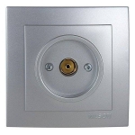 Розетка компьютерная для ТВ серый 16A ИП20 220V NILSON