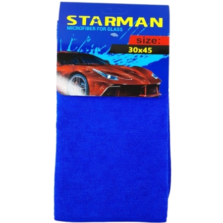LAVETA MICROFIBRA STAR MAN 30*45CM ALBASTRA