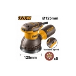 MASINA DE SLEFUIT ALTERNATIV SI ORBITAL 320W 125MM INGCO