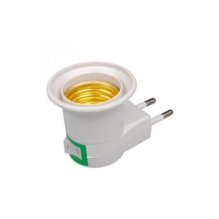 Вилка с цоколем E27 белая Orel