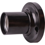 Патрон бакелитовый настенный E27 черная Enext