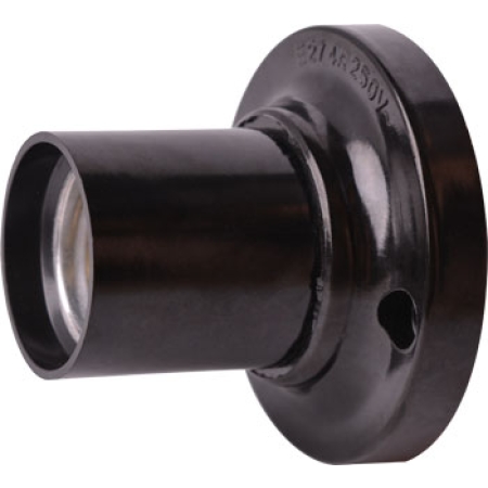 Dulie cu suport dreapta E27 neagră Enext