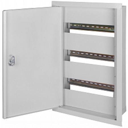 Металлический шкаф 456*260*100mm 36 модуля IP30 серый метал Enext