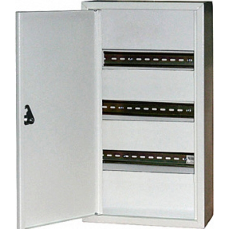 Металлический шкаф 580 х 275 х 100 mm 48 модуля IP30 серый метал Enext