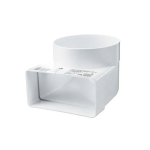 Соединитель воздуховодов KP60-80 пластик Ventika