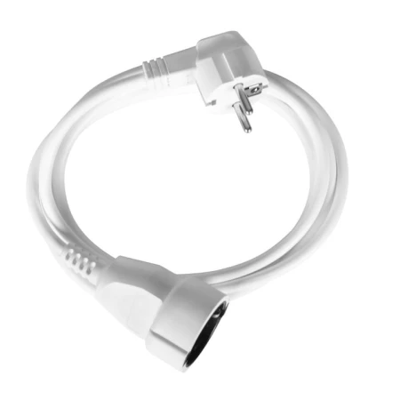 Prelungitor electric cu împământare alb 5m 220V 16A 3х1,5 mm² 220V Bachmann