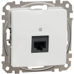Розетка компьютерная RJ45 белая встраиваемывая CAT6 ИП20 220V sedna New Schneider