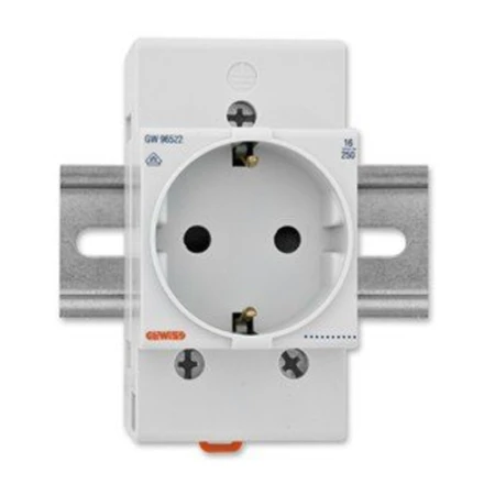 Розетка на DIN рейку 16A 2P