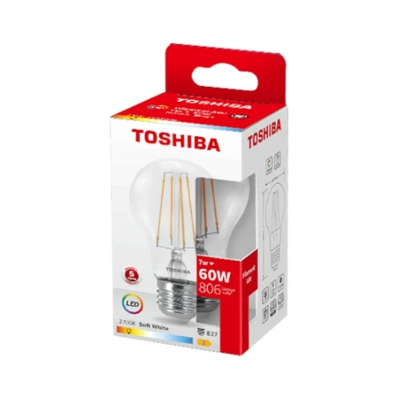 Bec LED 9W 2700K E27 A60 dimmable Toshiba