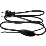 FISA CU CABLU+BUTON 2X0.75MM 3M IP20 NEGRU ORNO