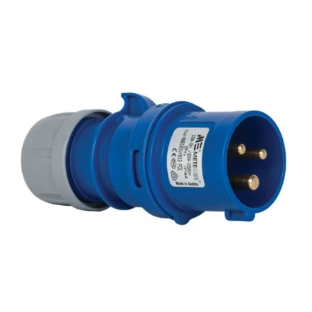 Вилка силовая 220V 32A ИП44 2P 220V Vecas