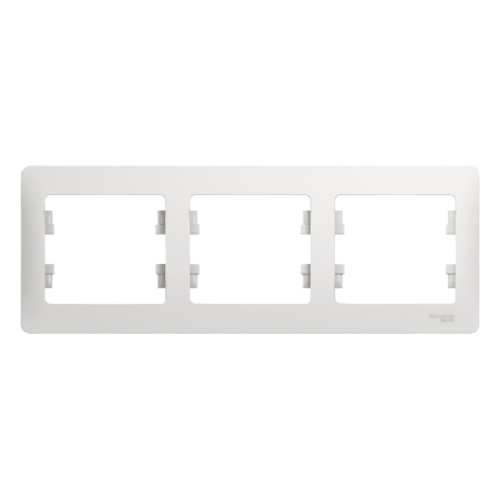 Ramă triplă albă jasmin Elmos