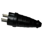 Fișă cu împământare neagră 16A Foton