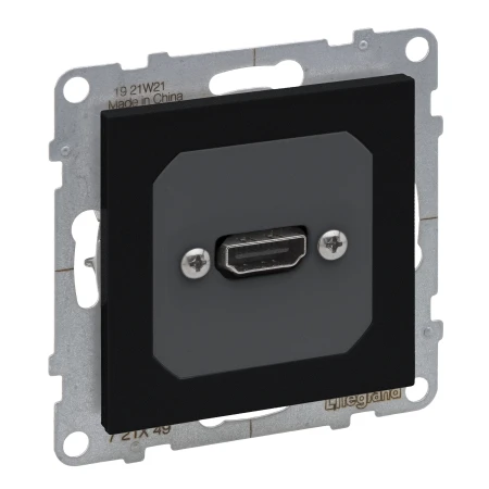 Priză HDMI de date neagră incorporabilă IP20 220V rita Mutlusan