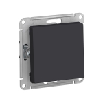 Выключатель одноклавишный встраиваемый углерод 220V 10A ИП20 220V atlas Design Schneider