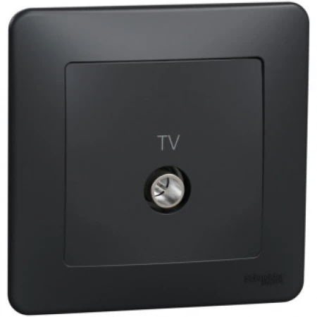 Priză de date antracit incorporabilă IP20 220V sedna New Schneider