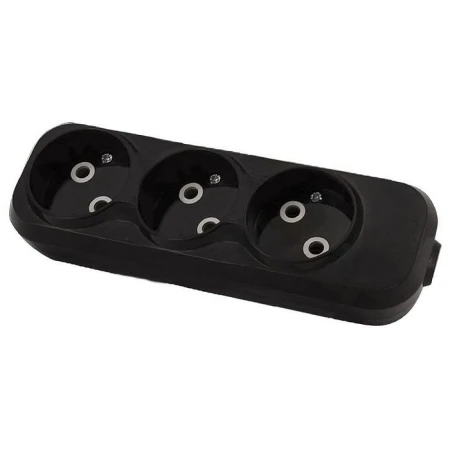 Bloc cu 3 prize negru 10A TDM