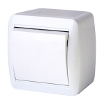 Întrerupător unitar cap-scară aparent alb 220V 10A IP44 220V Enext