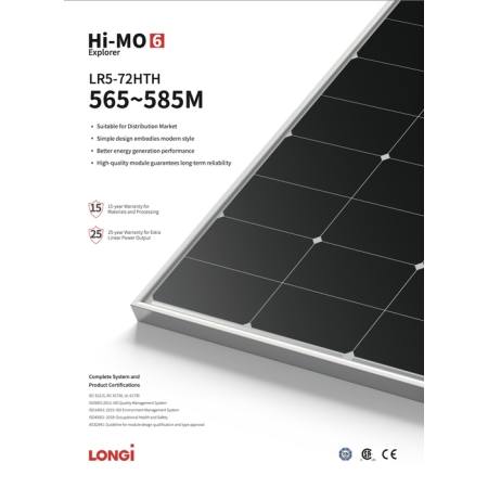 PANOU SOLAR 585W LONGI PROMO