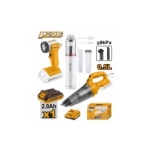 SET ASPIRATOR+LANTERNA PE ACUMULATOR 1X2AH+ASPIRATOR PORTABIL INGCO