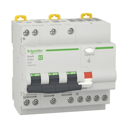 Диференциальный автоматический выключатель 32A 3P Schneider