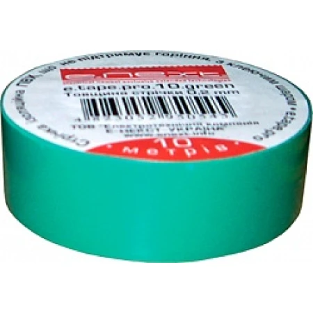 Изолента зеленый 20m PVC Enext