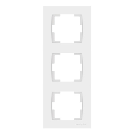 Рамка 3-я вертикальная белая rita Mutlusan
