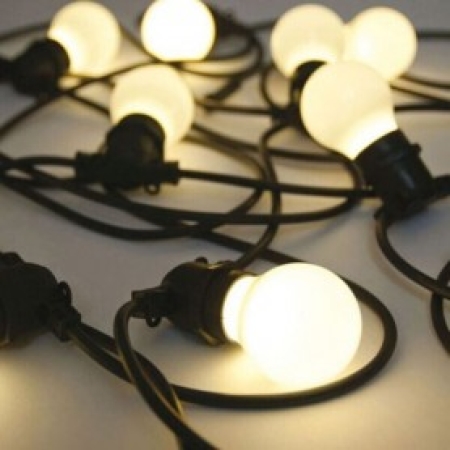 Ghirlandă fără becuri neagră 20xE14 10m LUMINA LED