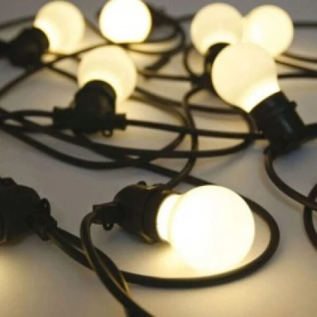 Ghirlandă fără becuri neagră 20xE14 10m LUMINA LED