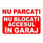 Наклейка A3 не закрывайте доступ в гараж