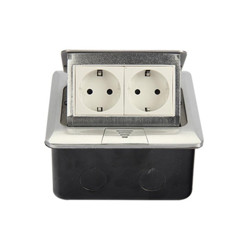 Встраиваемая розетка 1 розетка + 1usb антрацит