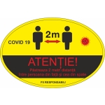 Наклейка держите дистанцию