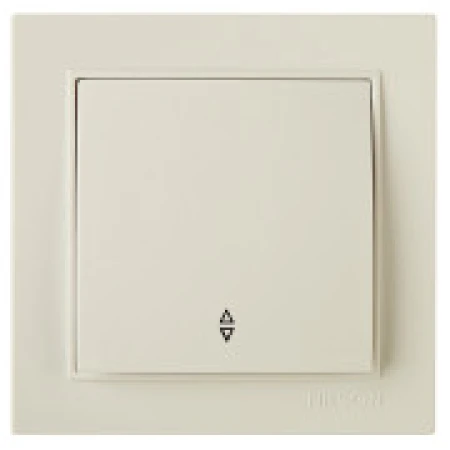 Выключатель одноклавишный проходной встраиваемый бежевый 220V 10A ИП20 220V NILSON