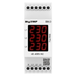 VOLTMETRU TRIFAZAT CU ECRAN DIGITAL 40-400V BM-3 DIGITOP