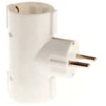 Adaptor cu 3 prize cu împământare alb 16A Depa