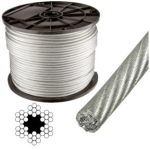 Cablu 3-4 mm oțel Elmos Cablu 3-4 mm oțel Elmos