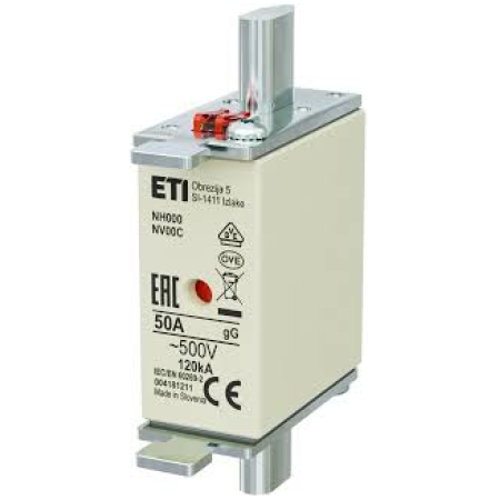 SIGURANTA NH000 gG 50A/690V ETI