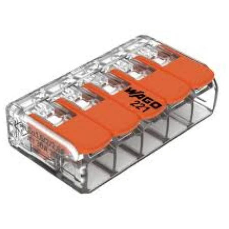 Разьем Wago с монтажными ножками 221415 32A