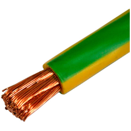 Кабель и провод ПВ3 1x16mm жёлтый/Зелёный медный