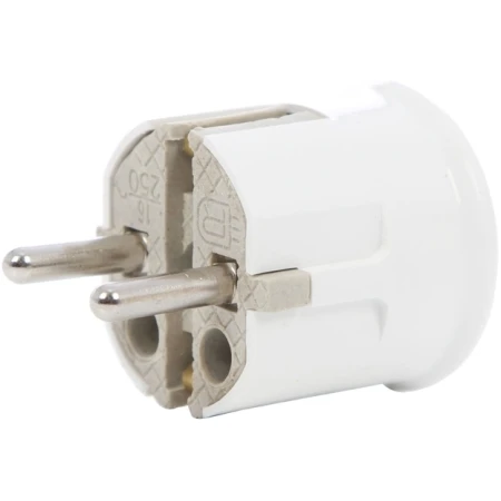 Fișă cu împământare albă 16A Depa