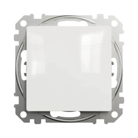 Întrerupător unitar incorporabil cap-scară alb 10A 220V sedna New Schneider