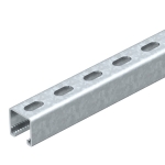 PROFIL DIN METAL ZINCAT PERFORAT TIP C 41*41*3000mm (PENTRU PANOURI SOLARE)