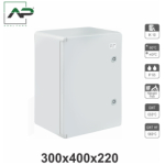 Распределительный шкаф 300*400*220mm ИП65 серый абс