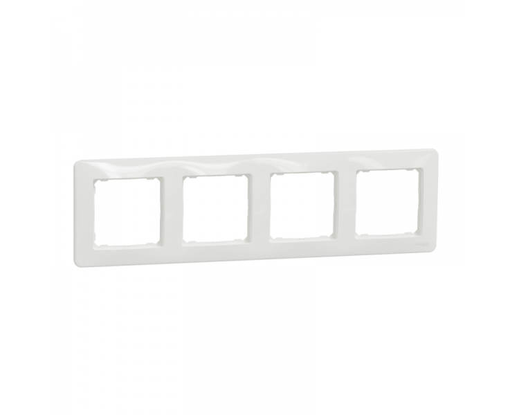 Ramă cu 4 locuri albă sedna New Schneider Ramă cu 4 locuri albă sedna New Schneider
