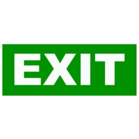 Autocolant exit